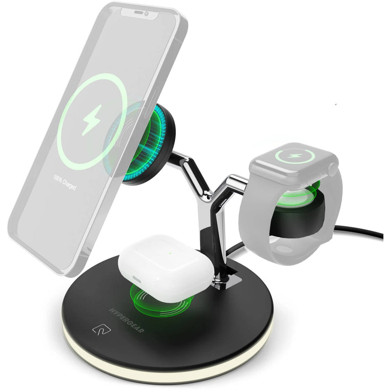 HyperGear MaxCharge 3-in-1 Wireless Charging Stand (Black)