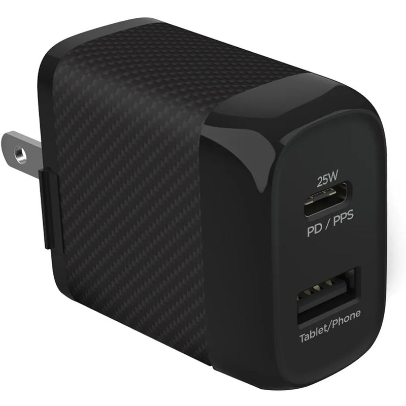 HyperGear SpeedBoost Dual Output 25W Wall Charger Kit (Black)