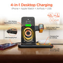 HyperGear PowerFold X-Ray 4-in-1 Foldable Wireless Charging Stand with 15W Fast Charge