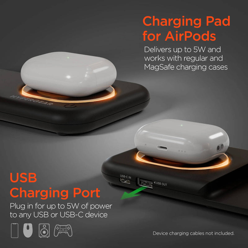 HyperGear PowerFold X-Ray 4-in-1 Foldable Wireless Charging Stand with 15W Fast Charge