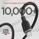 HyperGear Flexi Pro USB-C to Lightning Cable (10', Black)