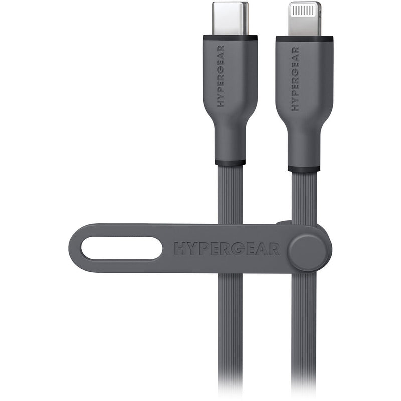 HyperGear Flexi Pro USB-C to Lightning Cable (10', Gray)