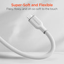 HyperGear Flexi Pro USB-C to Lightning Cable (10', White)