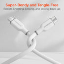 HyperGear Flexi Pro USB-C to Lightning Cable (10', White)