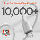 HyperGear Flexi Pro USB-C to Lightning Cable (10', White)
