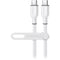 HyperGear Flexi Pro USB-C to USB-C Fast Charge Cable (15', White)