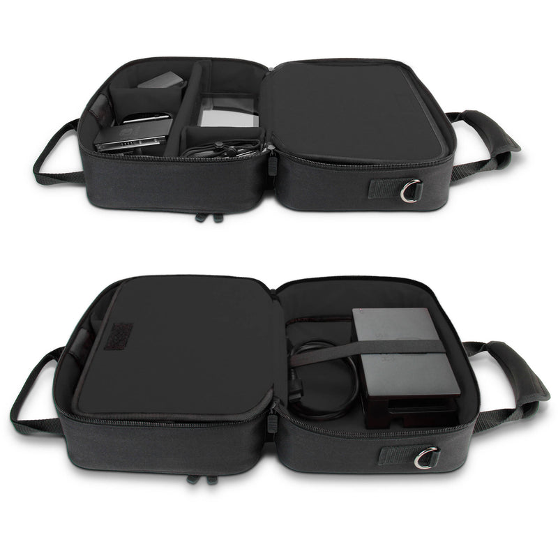 USA GEAR Nintendo Switch and Accessory Case with Shoulder Strap (Black)