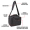 USA GEAR Nintendo Switch and Accessory Case with Shoulder Strap (Black)