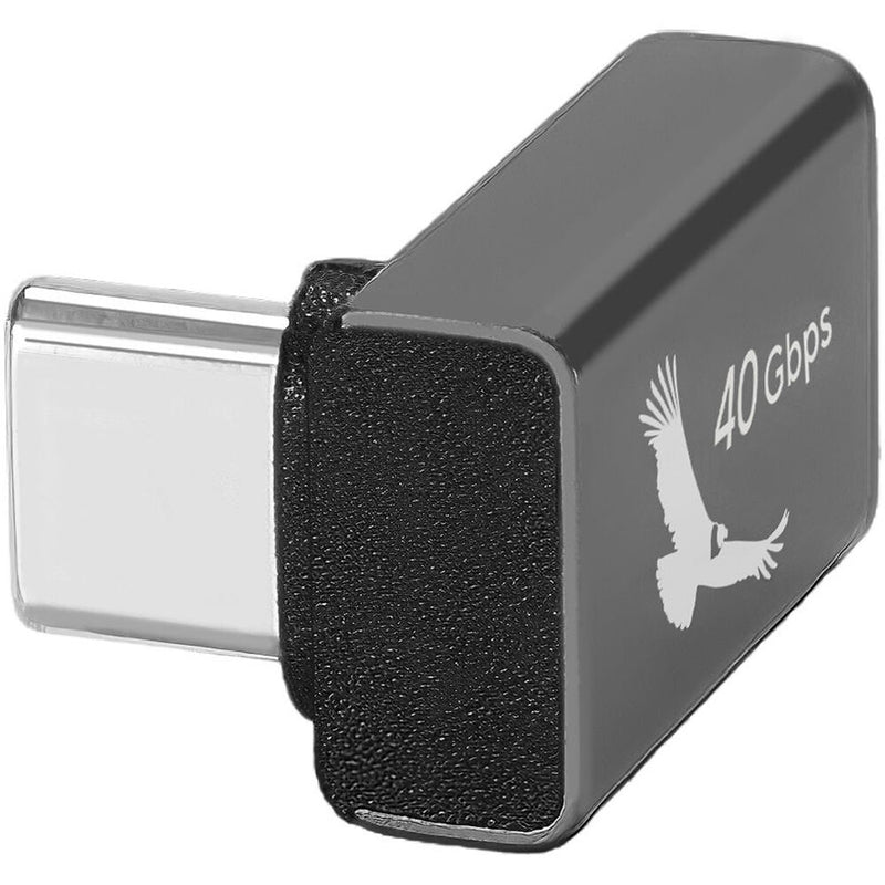 Kondor Blue USB-C 40 Gb/s Elbow Adapter for Power & Data