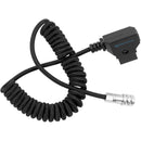 Kondor Blue Coiled D-Tap to 2-Pin Power Cable for BMPCC 6K/4K (Black)