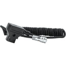 Kondor Blue Coiled D-Tap to 2-Pin Power Cable for BMPCC 6K/4K (Black)