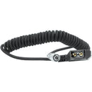 Kondor Blue Coiled D-Tap to 2-Pin Power Cable for BMPCC 6K/4K (Black)