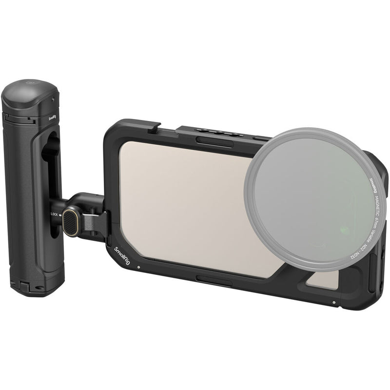 SmallRig Mobile Video Cage Kit with Single Handle for iPhone 15 Pro