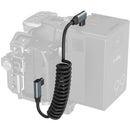 SmallRig USB-C Right Angled-to-Right Angled Coiled Data Cable (13.8")