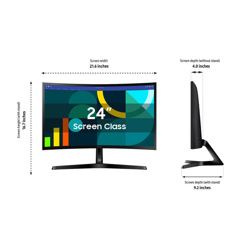 Samsung S3 S36GD 24" 100 Hz Curved Monitor