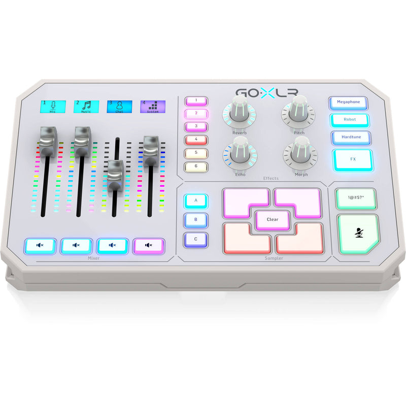 TC-Helicon GoXLR 4-Channel USB Streaming Mixer (White)