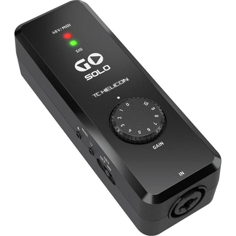 TC-Helicon GO SOLO Portable Audio/MIDI Interface for Mobile Devices