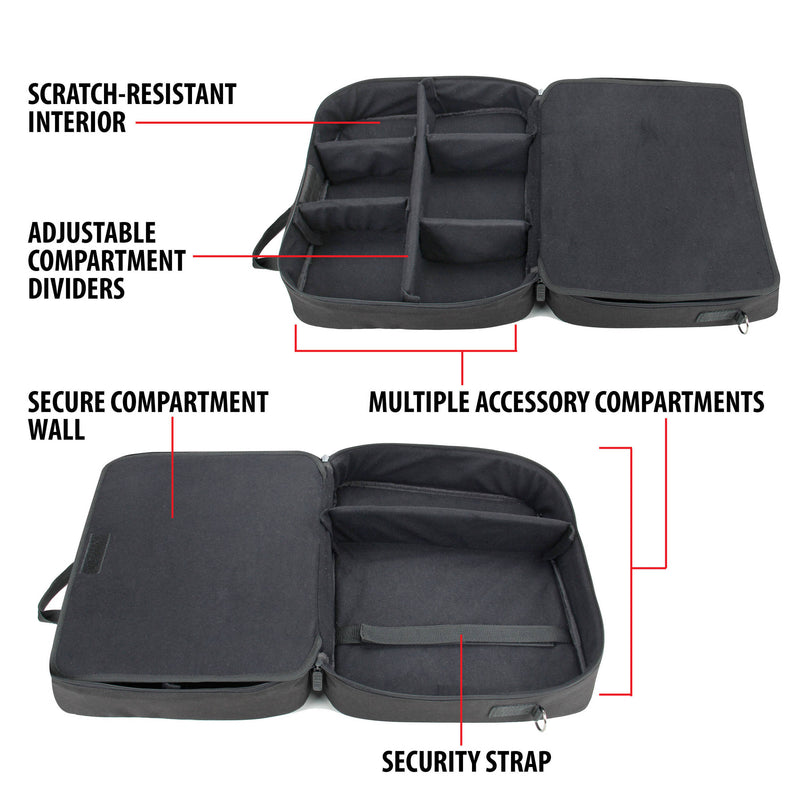 USA GEAR Travel Bag for Projectors (Black)