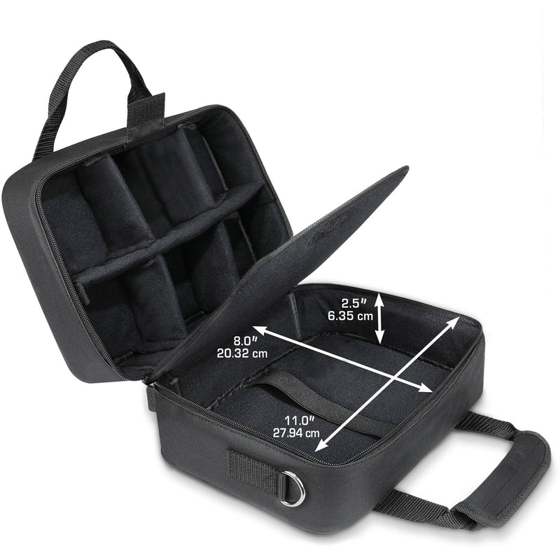 USA GEAR Compact Audio DJ Mixer Case (Black)