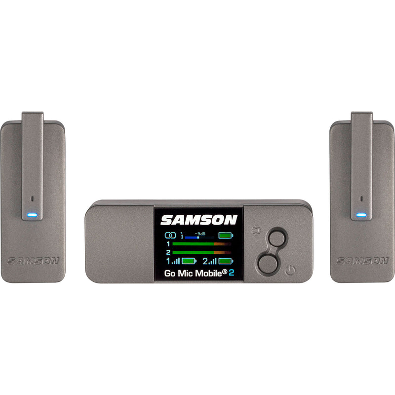Samson Go Mic Mobile 2 2-Person Wireless Microphone System for Cameras and Mobile Devices (2.4 GHz)