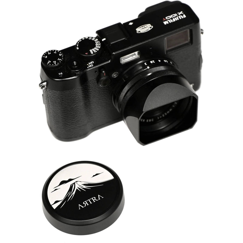 Artra Lab Lens Hood and Adapter Ring Set with Cap for FUJIFILM X100V and X100VI (Black)