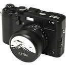 Artra Lab Lens Hood and Adapter Ring Set with Cap for FUJIFILM X100V and X100VI (Black)