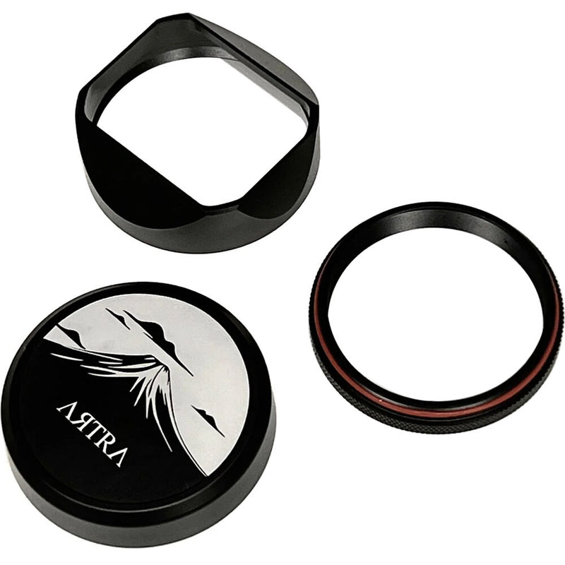 Artra Lab Lens Hood and Adapter Ring Set with Cap for FUJIFILM X100V and X100VI (Black)