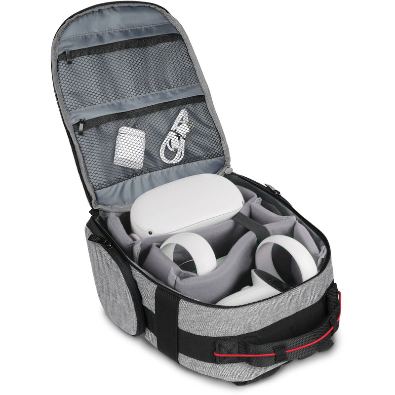 USA GEAR UBK Oculus VR Headset Backpack (Gray)