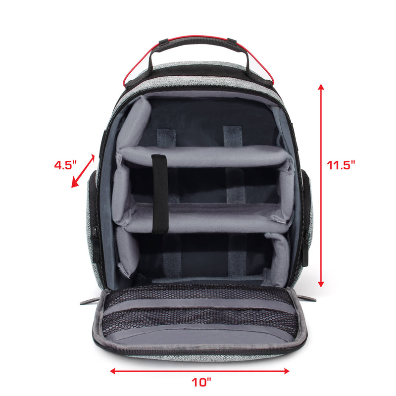USA GEAR UBK Oculus VR Headset Backpack (Gray)