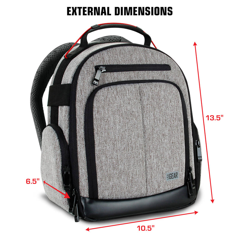 USA GEAR UBK Oculus VR Headset Backpack (Gray)