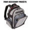 USA GEAR UBK Oculus VR Headset Backpack (Gray)