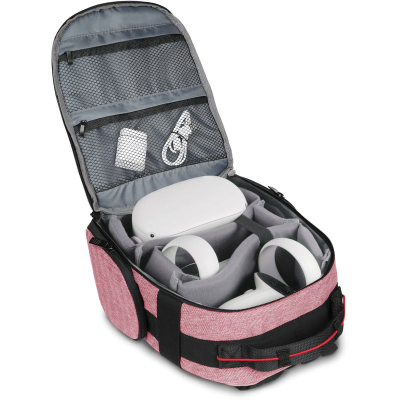 USA GEAR UBK Oculus VR Headset Backpack (Red)