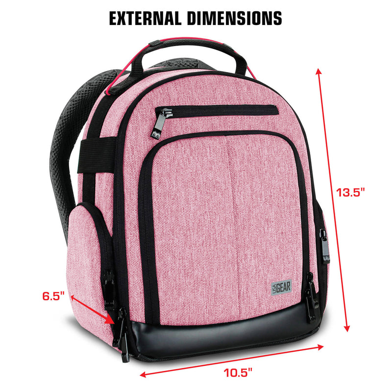 USA GEAR UBK Oculus VR Headset Backpack (Red)