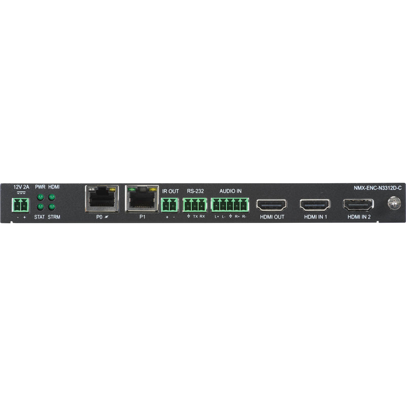 AMX NMX-ENC-N3312D 4K60 H.26X/Dante AV-H Dual-Stream Encoder