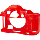easyCover Silicone Camera Case for Canon R5 Mark II (Red)