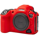 easyCover Silicone Camera Case for Canon R5 Mark II (Red)