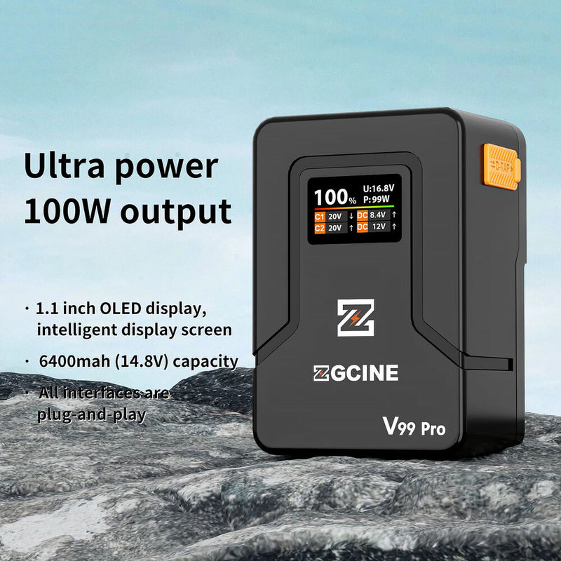 ZGCINE ZG-V99Pro V-Mount Battery (6400mAh, Orange)