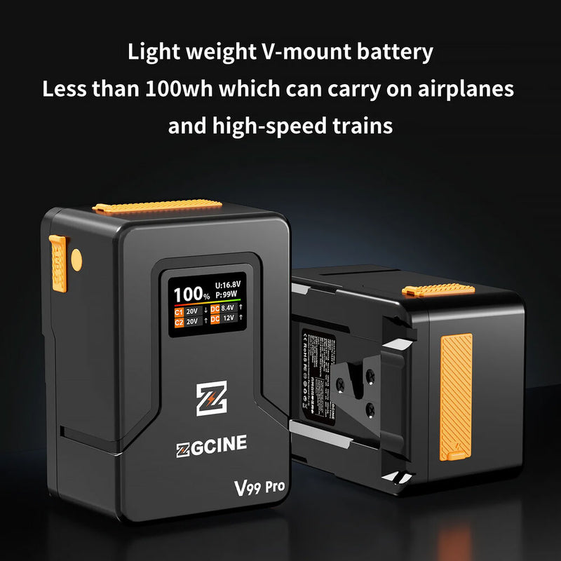 ZGCINE ZG-V99Pro V-Mount Battery (6400mAh, Orange)