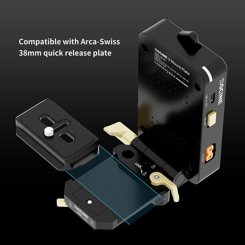 ZGCINE VM-VP4 Quick Release V-Mount Battery Plate