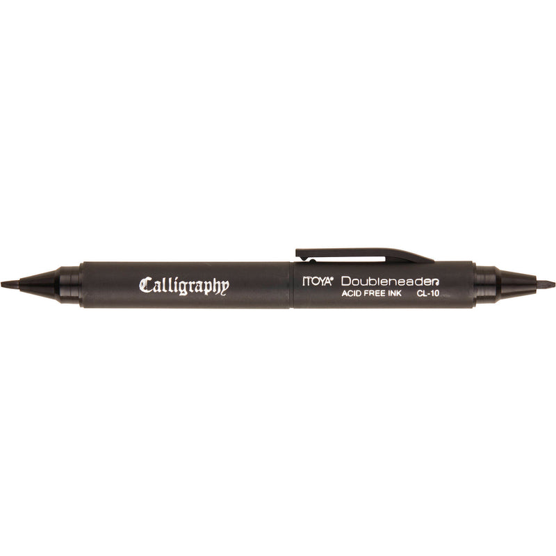 Itoya Doubleheader Calligraphy Marker (Black, Standard Packaging)