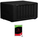 Synology 24TB DiskStation DS1621+ 6-Bay NAS Enclosure Kit with Seagate IronWolf NAS Drives (6 x 4TB)