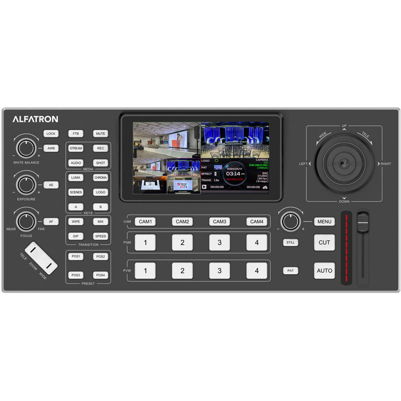 Alfatron VM-41 Multifunctional Professional Quad HDMI Video Switcher