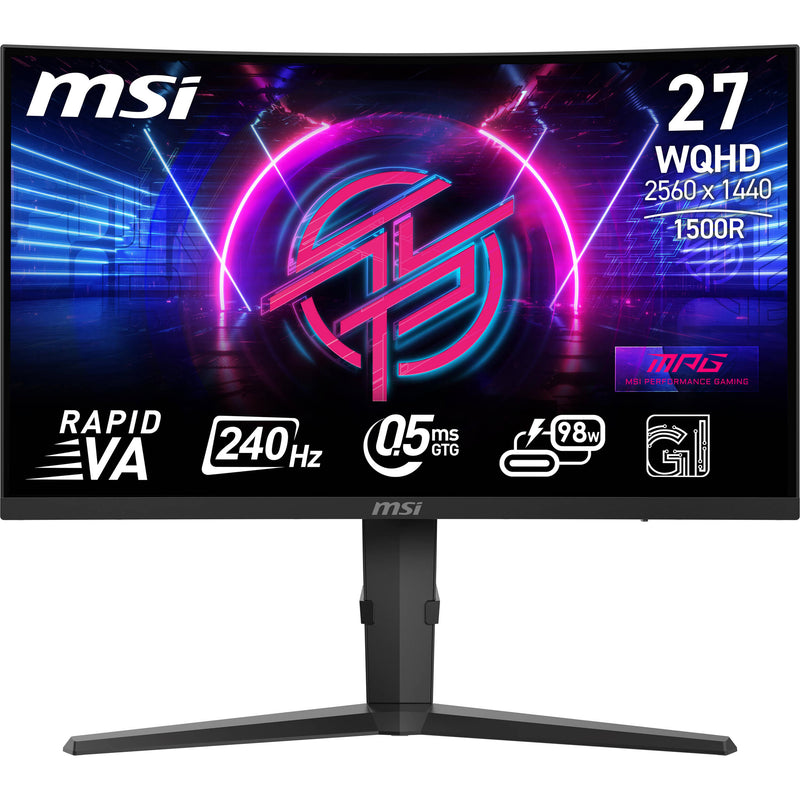 MSI MPG 275CQRXF 27" 1440p HDR 240 Hz Curved Gaming Monitor