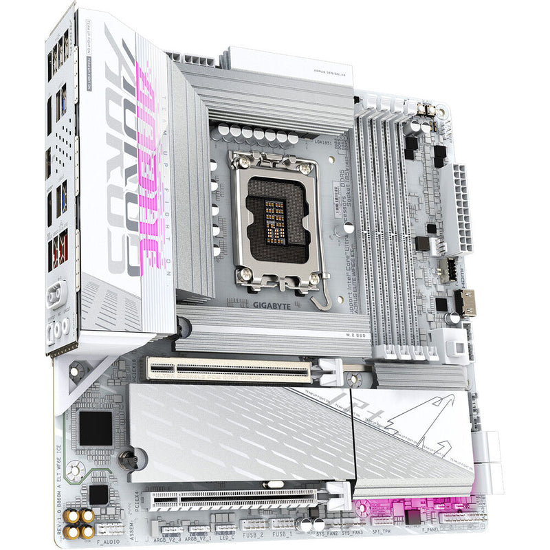 Gigabyte B860M AORUS ELITE WIFI6E ICE LGA 1851 Micro-ATX Motherboard