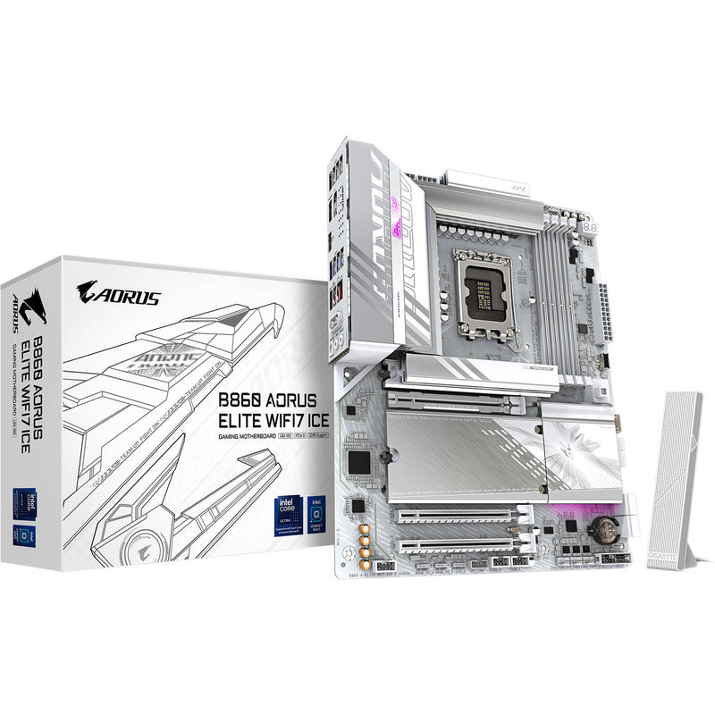 Gigabyte B860 AORUS ELITE WIFI7 ICE LGA 1851 ATX Motherboard