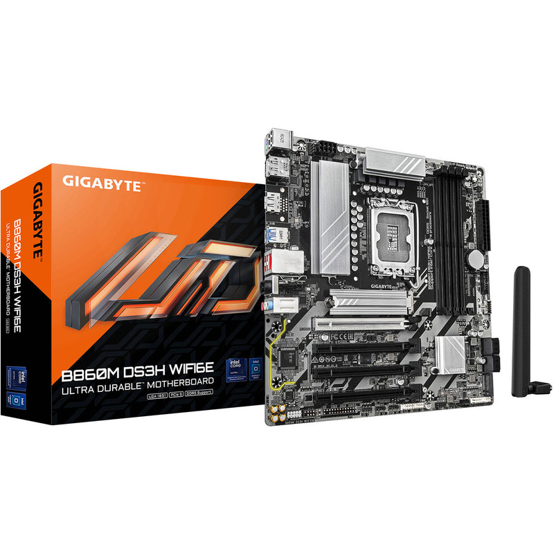 Gigabyte B860M DS3H WIFI6E LGA 1851 Micro-ATX Motherboard