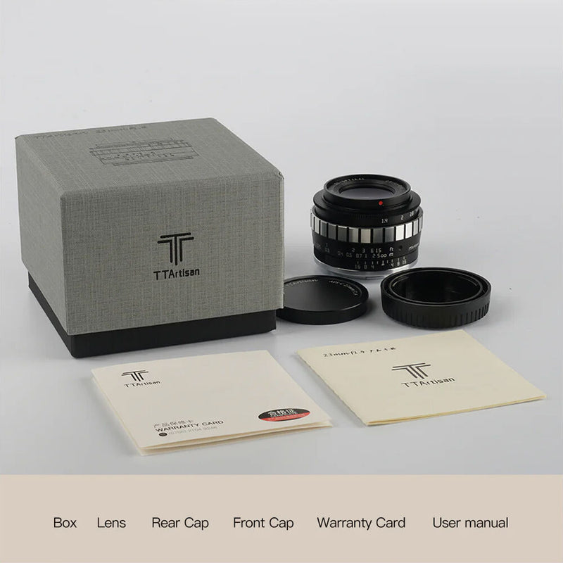 TTArtisan 23mm f/1.4 Lens for Leica L (Black & Silver)