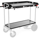 Lava Cart EGON Worksurface with Hooks, Handles, Wall and Power Outlet