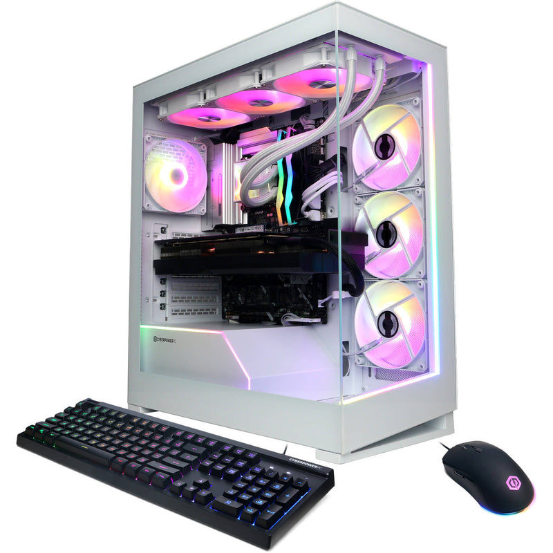 CyberPowerPC Gamer Supreme Liquid Cool Desktop Computer (White)