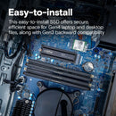 Crucial 1TB P310 NVMe PCIe 4.0 M.2 Internal SSD with Heatsink